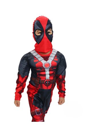 Deadpool Kaslı Çocuk Kostümü