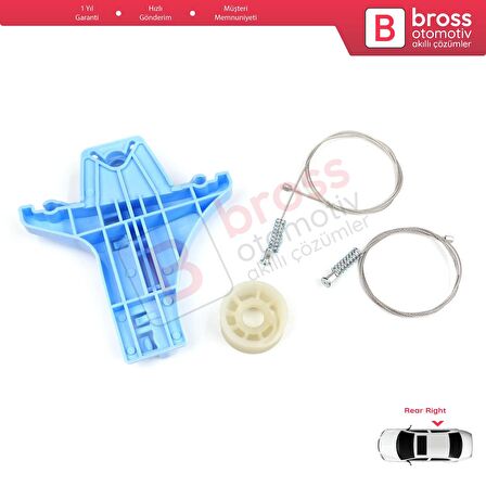 VW Jetta MK6 A6 IV 2010-2018 5C6 5C6839462 İçin Elektrikli Arka Sağ Cam Kriko Tamir Seti