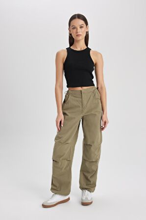 DeFacto Fitted Halter Yaka Fitilli Kaşkorse Basic Düz Atlet U0357AZ24SMBK81