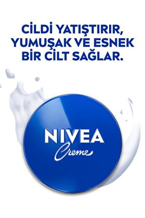 Nivea Creme 75ml, Yoğun Nemlendirici, Bakım Yapan Koruma, Eucerit, Yumuşak Ve Pürüzsüz Cilt, El Yüz Vücut