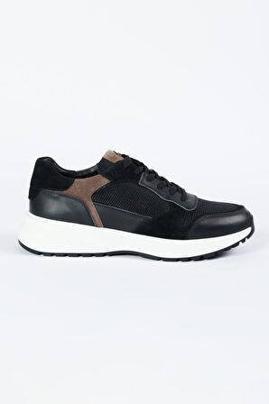 %100 Deri Sneaker Spor Ayakkabı