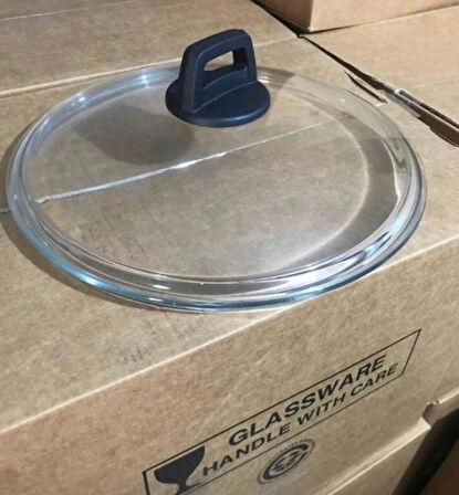 Karaca Granit Tenceresi Uyumlu  Kulp ve 18 cm Pyrex Cam Kapak