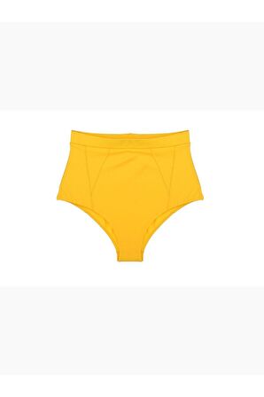 Sarı Süper Yüksek Bel Bikini Altı