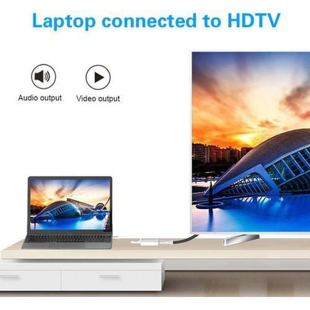 Daytona FC30 Macbook Uyumlu Type-C™ to Display Port DP 4K Ultra HD 1080p Görüntü Aktarıcı Çevirici Hub Adaptör