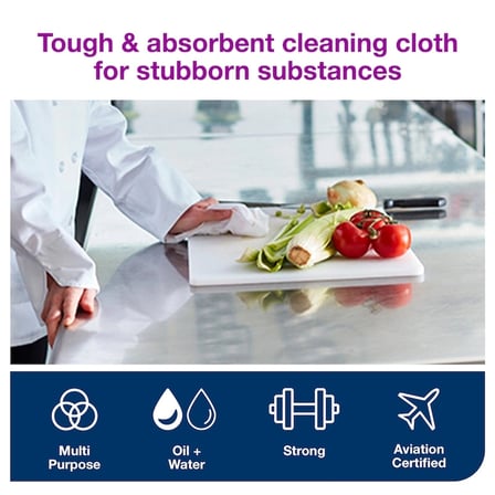 Tork Nonwoven Ağır Kirler İçin Beyaz Temizlik Bezi 45'li 8 Paket