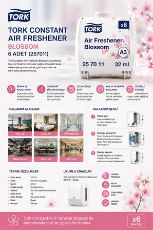 Tork Onstant Air Ffreshener Blossom 6 Adet (257011)