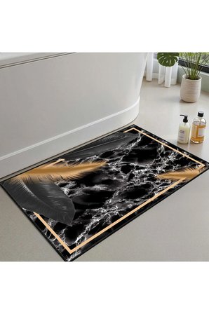 Banyo Paspası, Yumuşak Banyo Halısı, Kaymaz Dot Tabanlı, Yıkanabilir - 60x100