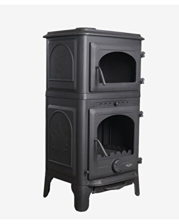 Reyo Stove Danışment Fırınlı Küllüklü Döküm Şömine Soba
