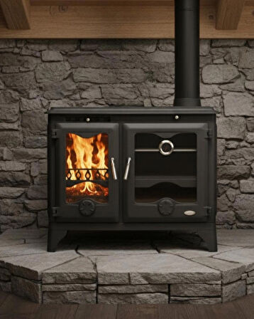 Reyo Stove Bozkır Pik Döküm Fırınlı Şömine Soba