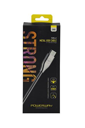 Powerway Type-C Hızlı Şarj Aleti Siyah