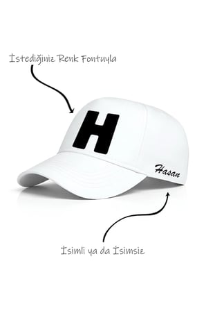 H Harfi Unisex Şapka