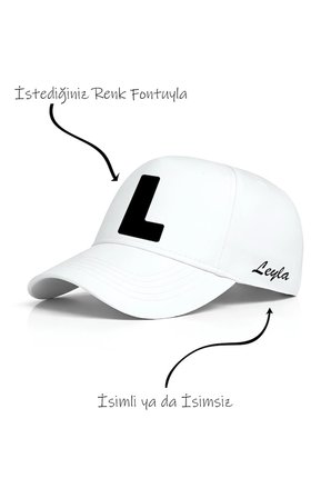L Harfi Unisex Şapka