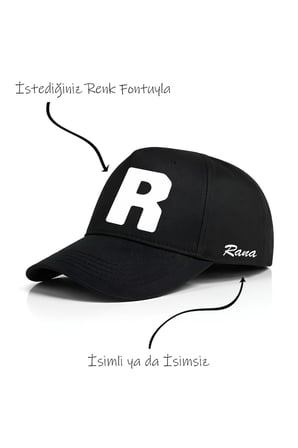 R Harfi Unisex Şapka
