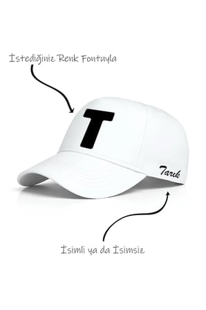 T Harfi Unisex Şapka