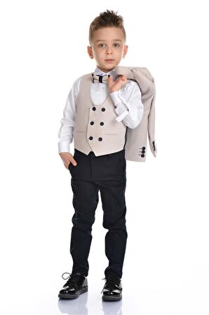 Yelekli Spor Kesim Erkek Çocuk Damatlık