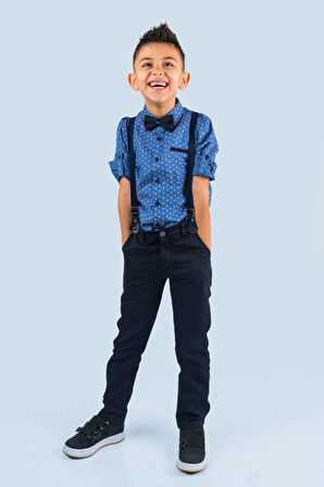 Baskılı Oxford Erkek Çocuk Takım MNK0479