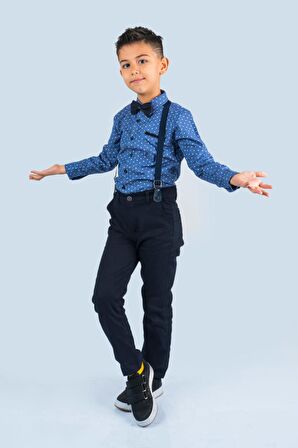 Baskılı Oxford Erkek Çocuk Takım MNK0479