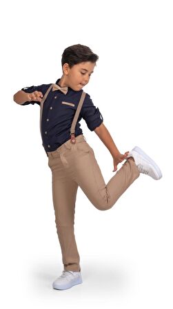 Oxford Gömlek Uzun Pantolon Erkek Çocuk Takımı