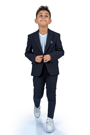 Spor Çocuk Ceket, Tişört , Jogger Pantolonlu Takım MNK5682