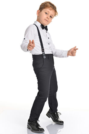 Oxford Gömlek Uzun Pantolon Erkek Çocuk Takımı MNK0302