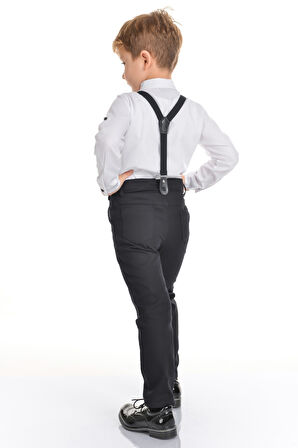 Oxford Gömlek Uzun Pantolon Erkek Çocuk Takımı MNK0302