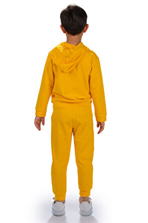 Adventure Nakış Kanguru Cepli Kapüşonlu Çocuk Eşofman MNK10072