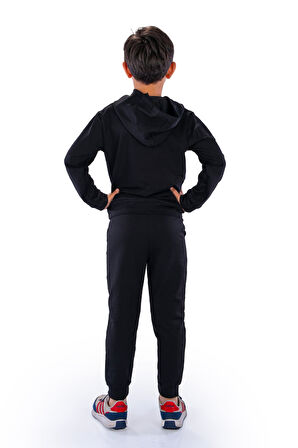 Adventure Nakış Kanguru Cepli Kapüşonlu Çocuk Eşofman MNK10072