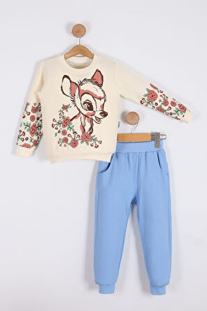 Ceylan Motif Kız Çocuk Eşofman MNK0621