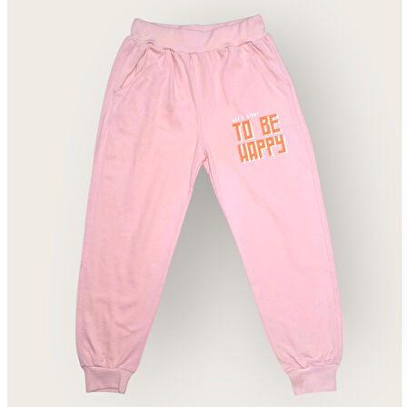 To Be Happy Motif Kız Çocuk Eşofman MNK0624