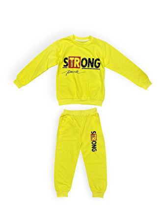 Strong Motif Kız Çocuk Eşofman MNK0625