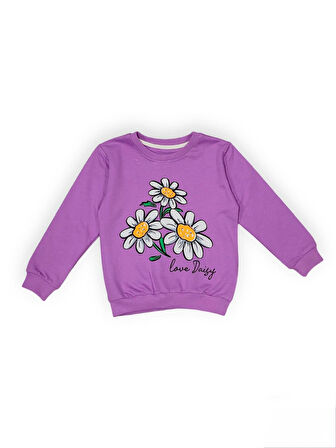 Papatya Motif Kız Çocuk Eşofman MNK0620