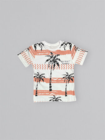 Baskılı Erkek Çocuk Tişört Şortlu Takım M00715