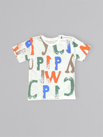 Baskılı Erkek Çocuk Tişört Şortlu Takım M00715