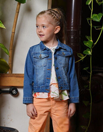 Kız Çocuk Pantolon, Gömlek , Ceketli Takım M00720