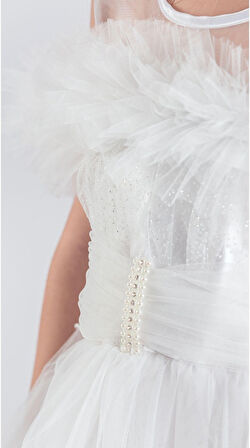 Uzun Etek Kız Çocuk Robası Şifon Abiye M00723