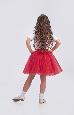 Gökkuşağı Tütülü Kız Çocuk Parti Etek M00727