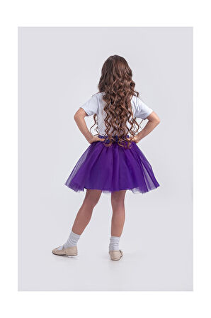 Gökkuşağı Tütülü Kız Çocuk Parti Etek M00727