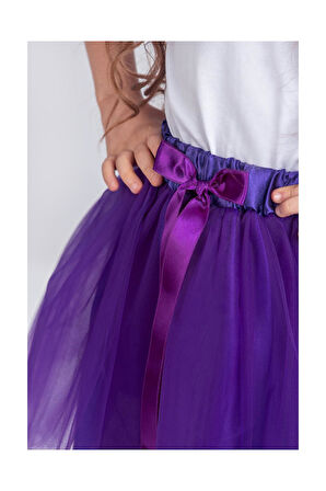 Gökkuşağı Tütülü Kız Çocuk Parti Etek M00727