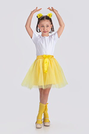 Gökkuşağı Tütülü Kız Çocuk Parti Etek M00727