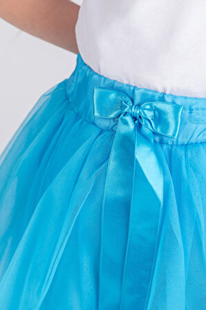 Gökkuşağı Tütülü Kız Çocuk Parti Etek M00727