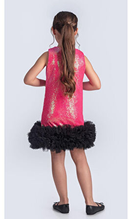 Pul Payet İfestos Taçlı Tütü Çocuk Özel Gün Abiye M00743