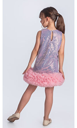 Pul Payet İfestos Taçlı Tütü Çocuk Özel Gün Abiye M00743