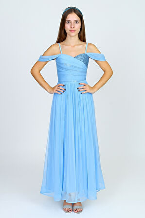 Dilina Kız Çocuk Şifon Abiye M00747