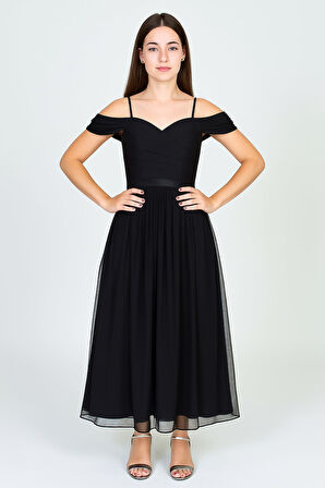 Dilina Kız Çocuk Şifon Abiye M00747