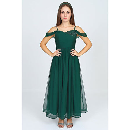 Dilina Kız Çocuk Şifon Abiye M00747