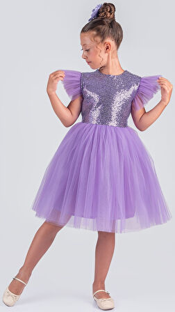 Tüllü Kız Çocuk KPL Elbise MNK0526