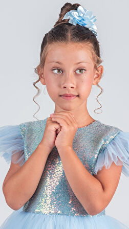 Tüllü Kız Çocuk KPL Elbise MNK0526