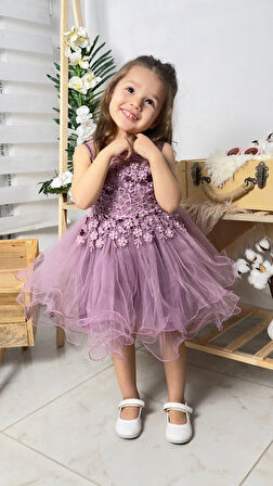 İncili Kız Çocuk Daisy Elbise MNK0585