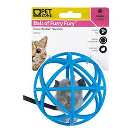 Pet Zone Ball of Furry İnteraktif Kedi Otlu Sesli Kedi Oyuncağı