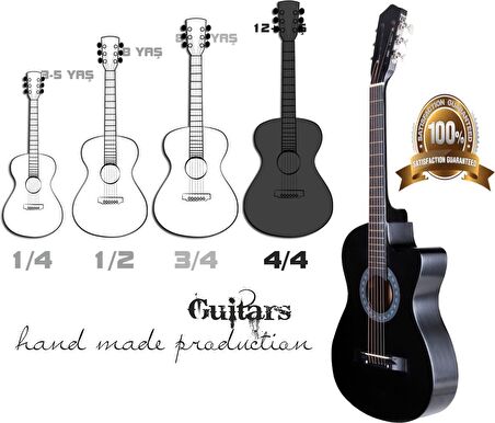 Madrıd Mcg-120c Bk Cutaway 39 Klasik Gitar Tam Boy